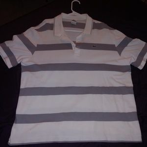 Two Lacoste polo shirts